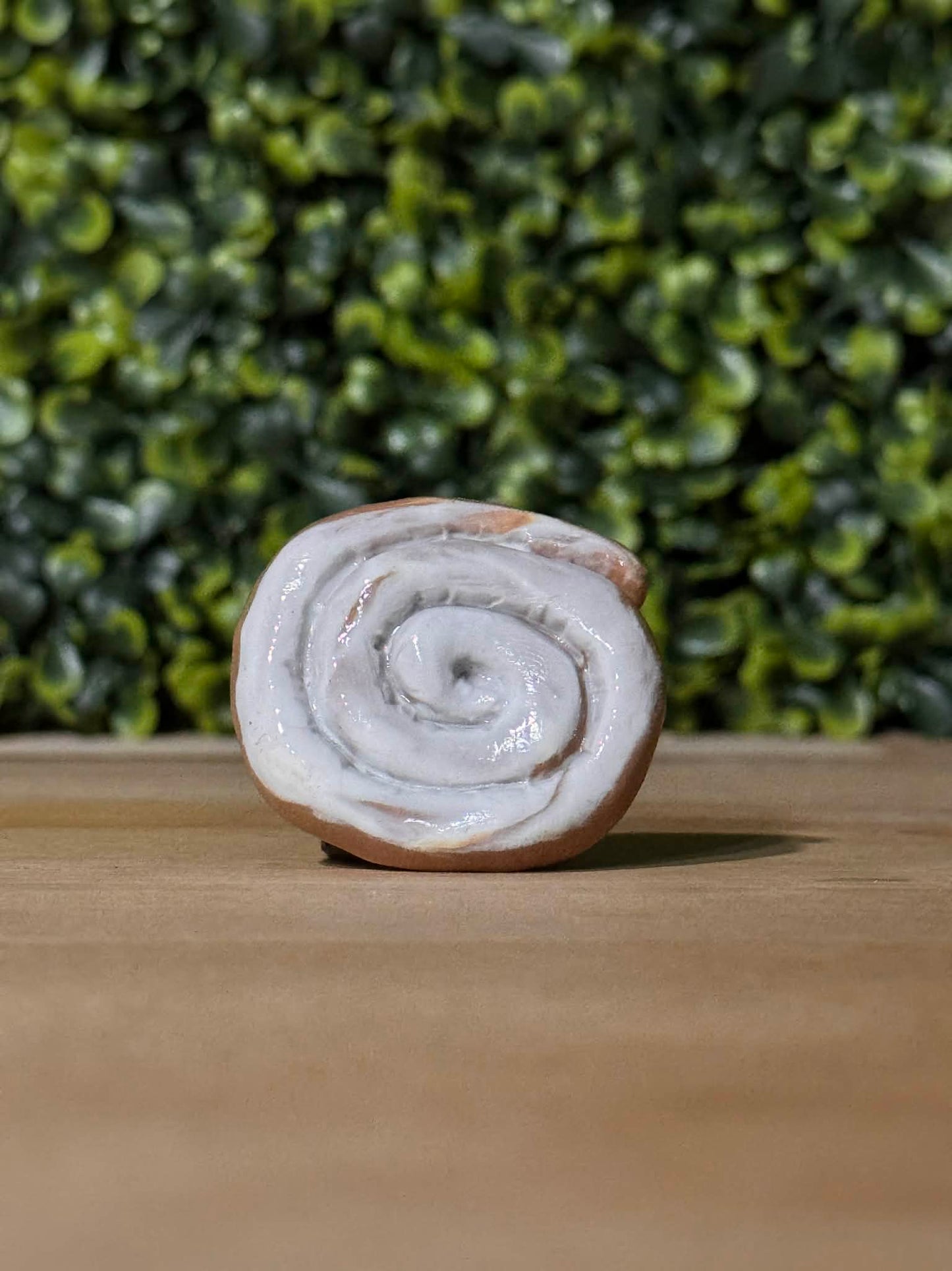 Whimsical Hand-Made Art Magnets Iced Honey Bun