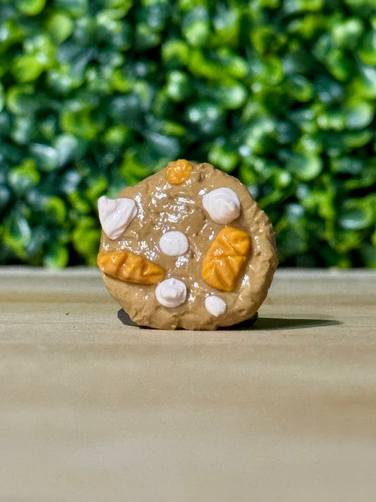 Whimsical Hand-Made Art Magnets White Chocolate and Toffee Cookie
