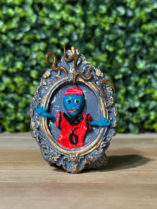 Whimsical Hand-Made Art Magnets Magical Zombie Brains and Worms