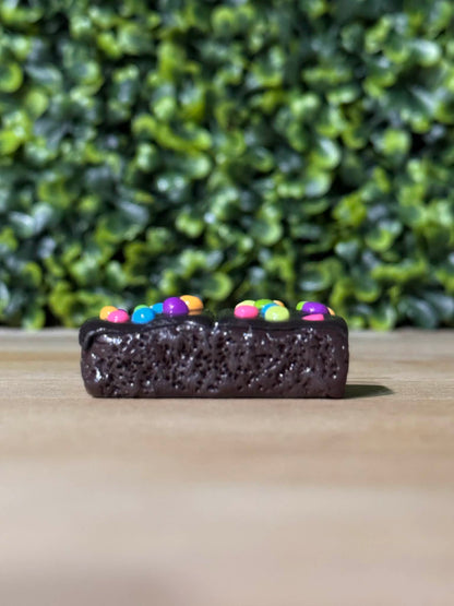 Whimsical Hand-Made Art Magnets Brownie with Candy Sprinkles
