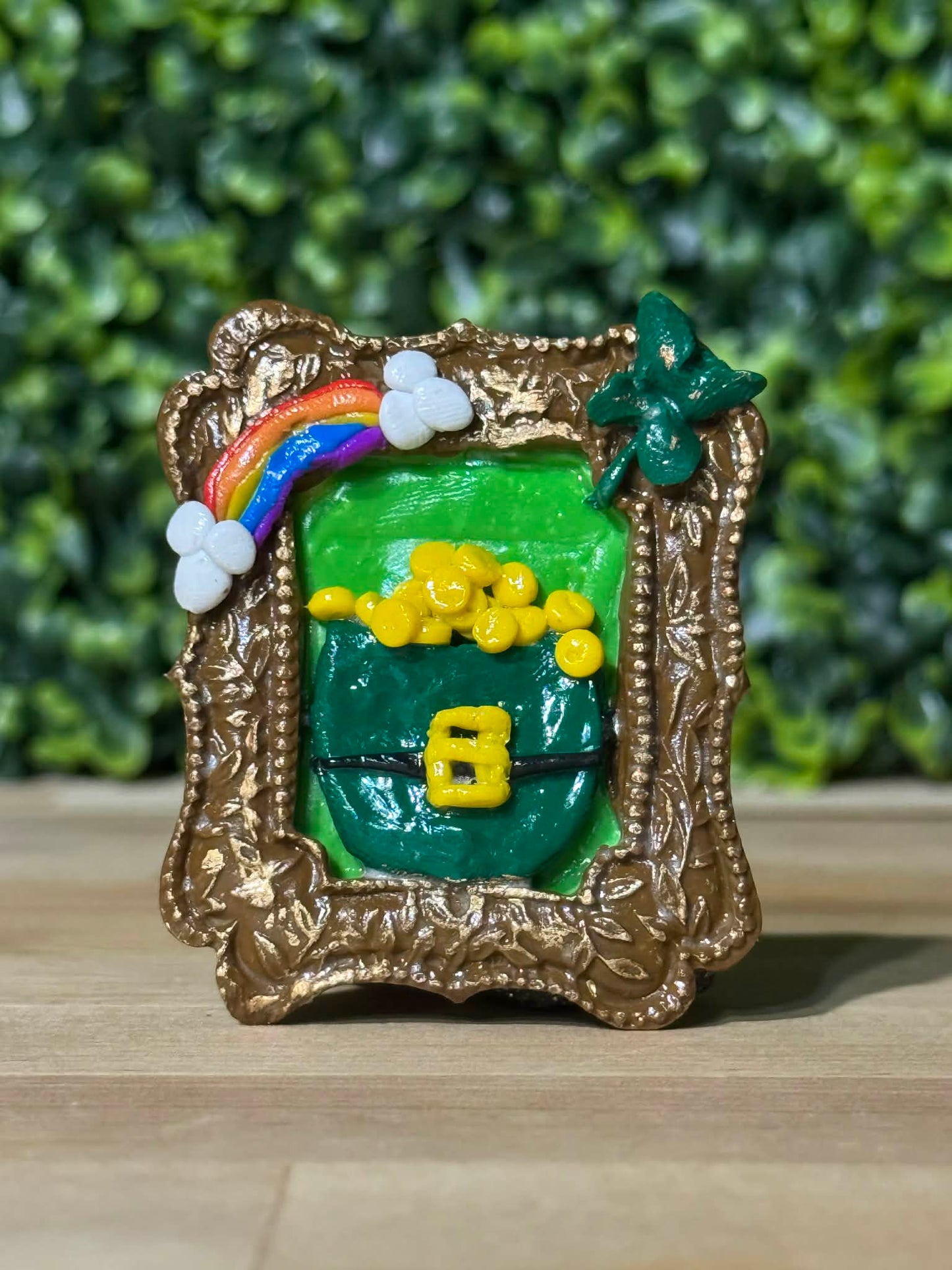 Whimsical Hand-Made Art Magnets Pot of Gold