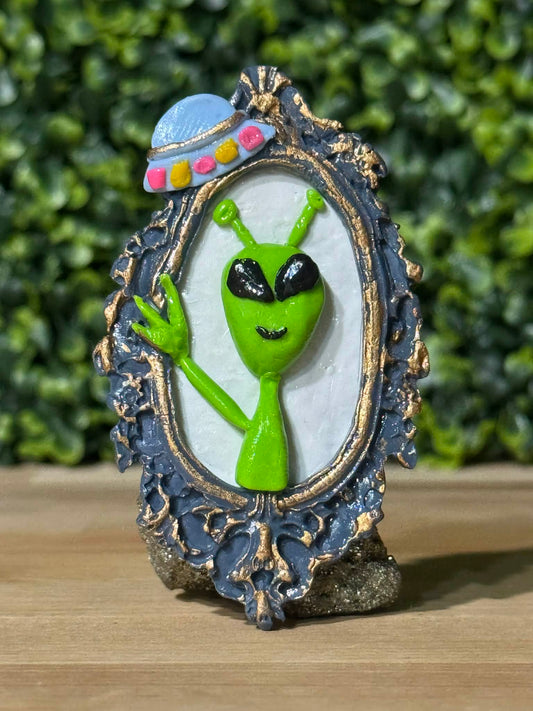 Whimsical Hand-Made Art Magnets Extraterrestrial