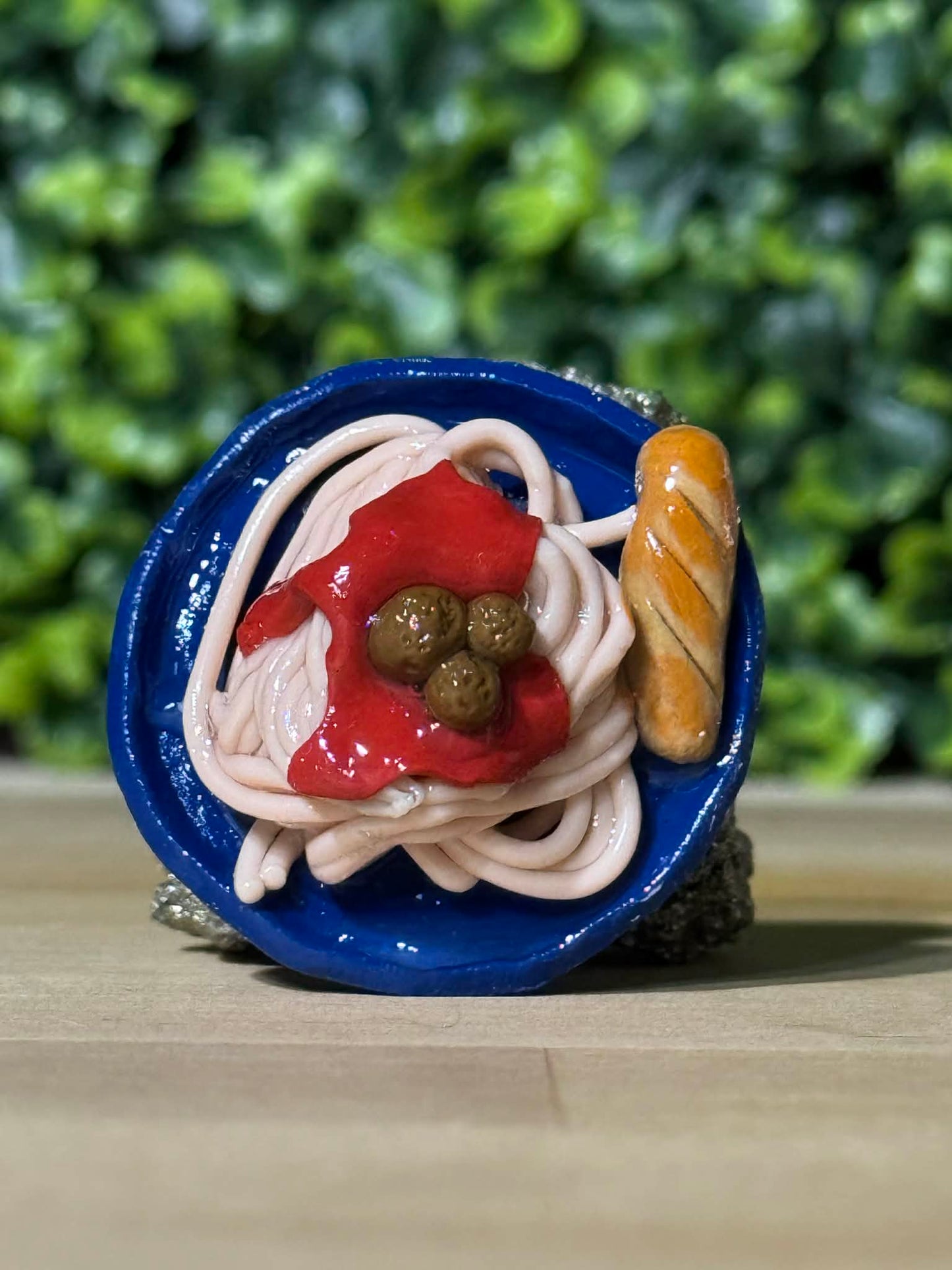Whimsical Hand-Made Art Magnets Spaghetti
