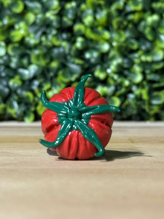Whimsical Hand-Made Art Magnets Heirloom Tomato Red