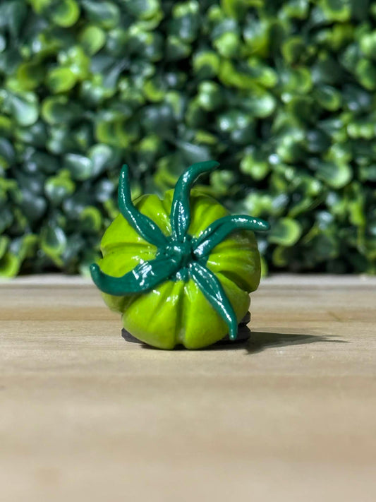 Whimsical Hand-Made Art Magnets Heirloom Tomato Green